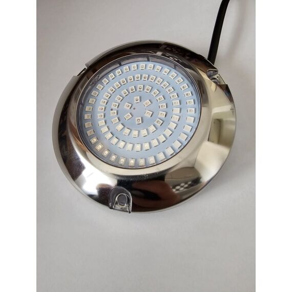 Luz Subaquática Submergível p/ Embarcações SILVER em Inox LED BRANCO- 90 LEDS - 12v/24v - 45 W