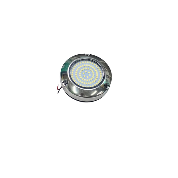 Luz Subaquática Submergível p/ Embarcações SILVER em Inox LED BRANCO- 90 LEDS - 12v/24v - 45 W