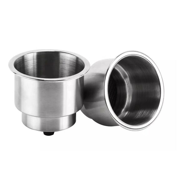 Porta Copos p/ Embarcações de Embutir em INOX c/ Antiderrapante