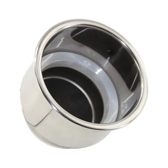 Porta Copos p/ Embarcações de Embutir em INOX - LED - Grande/Pequeno - C/ Antiderrapante