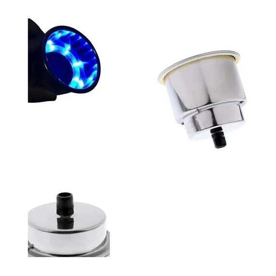 Porta Copos p/ Embarcações de Embutir em INOX - LED - Grande/Pequeno - C/ Antiderrapante