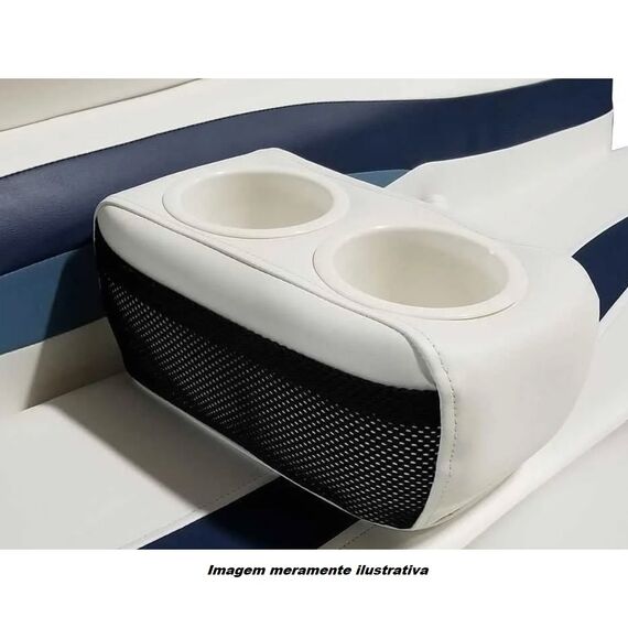 Porta Copos p/ Embarcações de Embutir em PVC - Branco