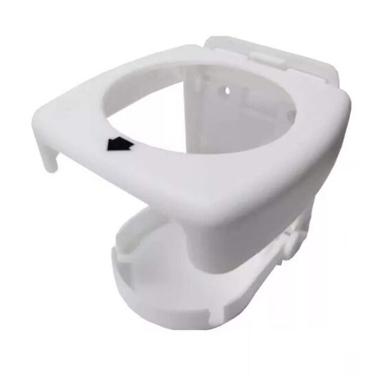Porta Copos p/ Embarcações Dobrável em PVC - Branco - 4 un.