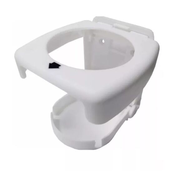 Porta Copos p/ Embarcações Dobrável em PVC - Branco - 5 un.