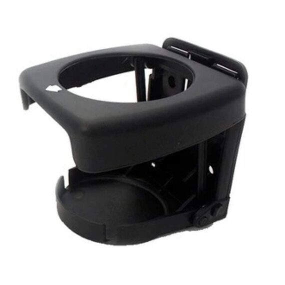 Porta Copos p/ Embarcações Dobrável em PVC - Preto - 5 un.