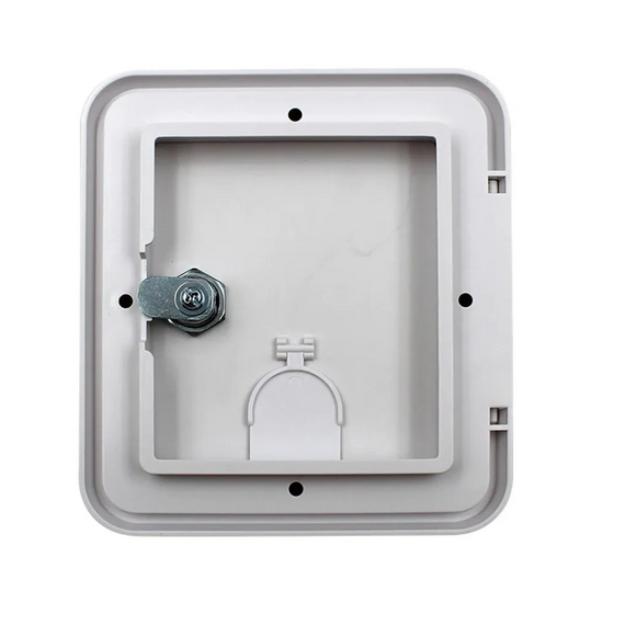 Porta Lateral Escotilha c/ Chave em ABS 15 x 16 cm - Branca