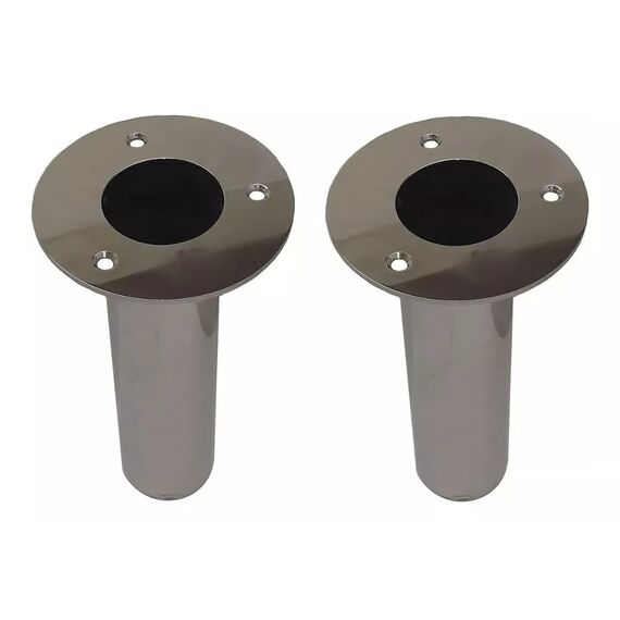 Porta Varas / Caniço Embutir Reto em Aço Inox 316 s/ Tampa - 2 un.