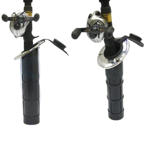 Porta Varas / Caniço Inclinado C/ Acabamento em Inox c/ Tampa Emborrachada