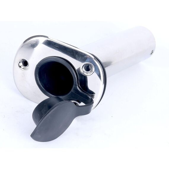 Porta Varas / Caniço Inclinado em Inox Fundido c/ Tampa e Interior Emborrachados - Marine Star