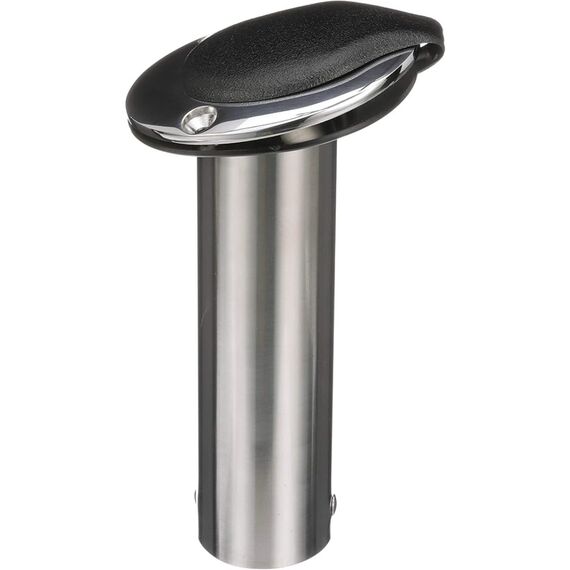 Porta Varas / Caniço Luxo Inclinado em Inox c/ Tampa e Interior Emborrachados