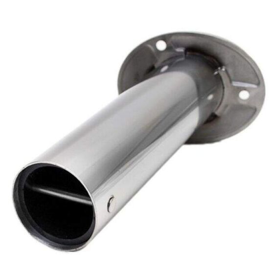 Porta Varas / Caniço Luxo Inclinado em Inox c/ Tampa e Interior Emborrachados