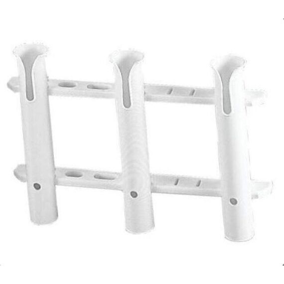 Porta Varas / Caniço Múltiplo Desmontável em Plástico 3 Unidades - Branco