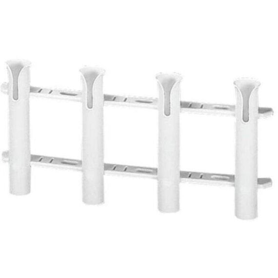 Porta Varas / Caniço Múltiplo Desmontável em Plástico 4 Unidades - Branco