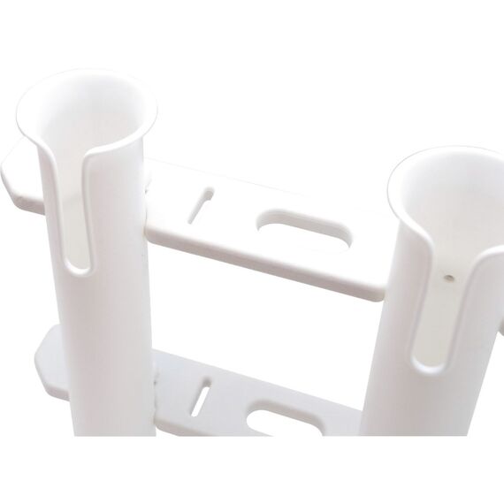 Porta Varas / Caniço Múltiplo Desmontável em Plástico 4 Unidades - Branco