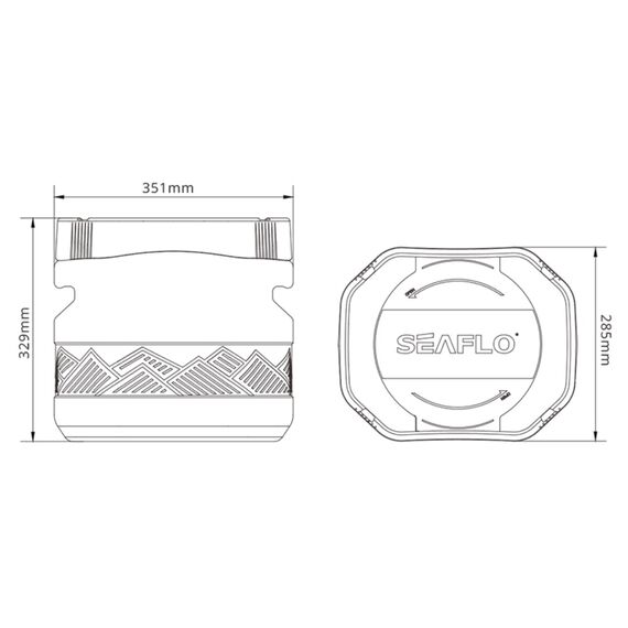 Pote Tanque Estanque Vedado Seaflo - 20 litros