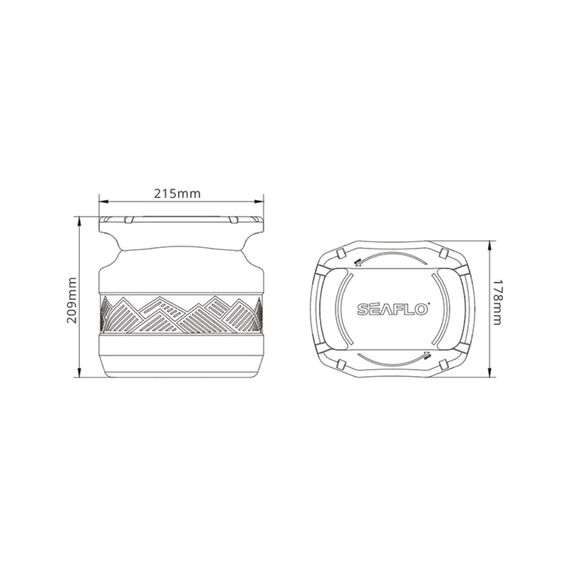 Pote Tanque Estanque Vedado Seaflo - 5 litros
