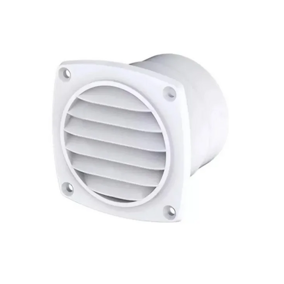 Saída de Ar Náutica ABS Branco - 3 pol - Seaflo