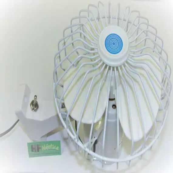 Ventilador Marinizado p/ Embarcações Branco 15cm 12v