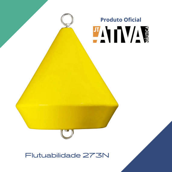Boia de Demarcação / Arinque Peão COM Ferragens - Amarela - ATIVA