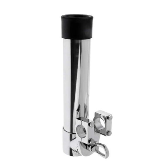 Porta Varas / Caniço p/ Guarda Mancebo 1-1/8 pol. em Inox - Base Ajustável