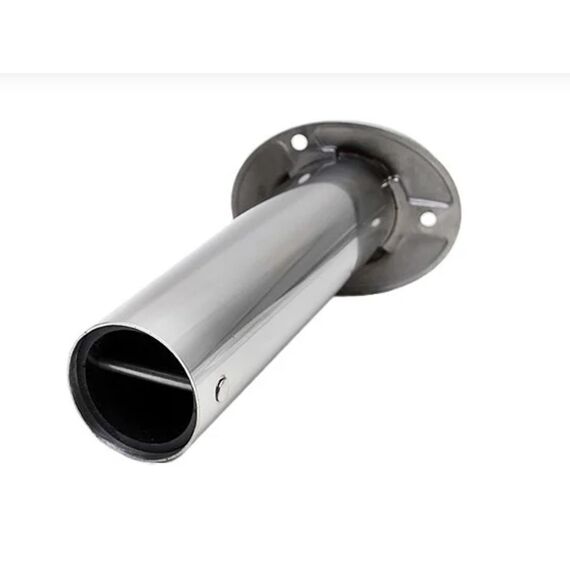 Porta Varas / Caniço Reto em Inox Interior Emborrachado s/ Tampa