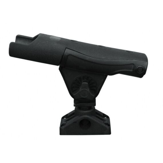 Porta Varas Sobrepor Ajustável C/ Base Fixa em Plástico Reforçado Preto