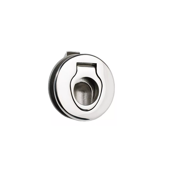 Puxador/Fechadura de Bater p/ Portas até 7/8 pol - INOX