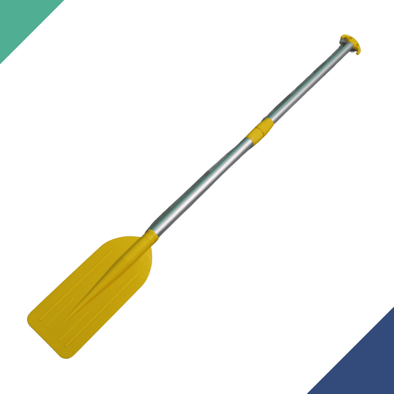 Remo de Alumínio Telescópico c/ 1 Pá em ABS Amarelo 1,06m - Seaflo