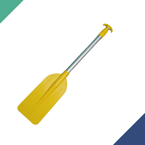 Remo de Alumínio Telescópico c/ 1 Pá em ABS Amarelo 1,06m - Seaflo