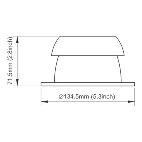 Respiro Externo p/ Exautor 4 Pol - Polipropileno - Branco