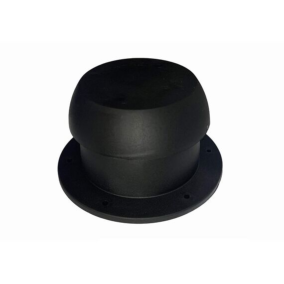Respiro Externo p/ Exautor 4 Pol - Polipropileno - Preto