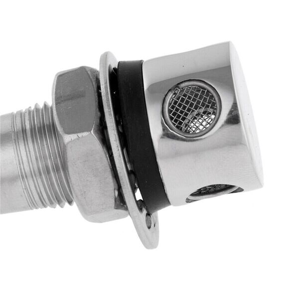 Respiro p/ Tanque de Combustível Em Inox - 90 Graus - 5/8 pol.