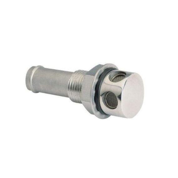 Respiro p/ Tanque de Combustível Em Inox - Reto - 5/8 pol.