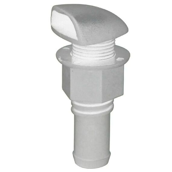 Respiro p/ Tanque de Combustível Em Plástico - Reto Saída Lateral - 5/8 pol.