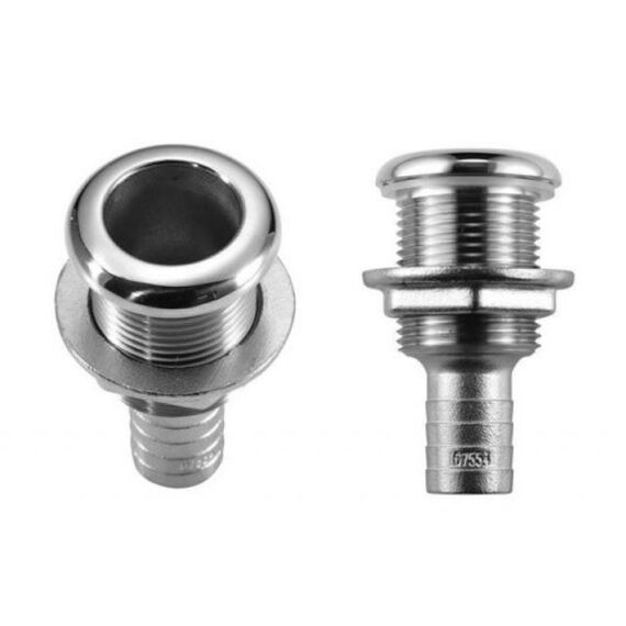 Saída de Costado / Saída D´Água - em INOX - Tam: 1-1/8 pol