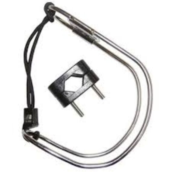 Suporte em Inox p/ Boias Salva-Vidas c/ Cinta de Travamento