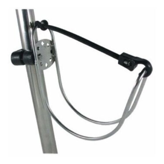 Suporte em Inox p/ Boias Salva-Vidas c/ Cinta de Travamento