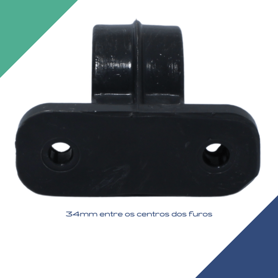 Suporte Porta Remos Alto p/ Caiaques e Barcos - Plástico Preto