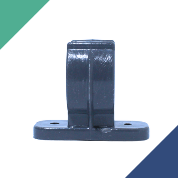 Suporte Porta Remos Baixo p/ Caiaques e Barcos - Plástico Cinza