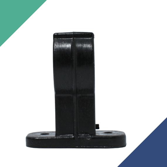 Suporte Porta Remos Baixo p/ Caiaques e Barcos - Plástico Preto