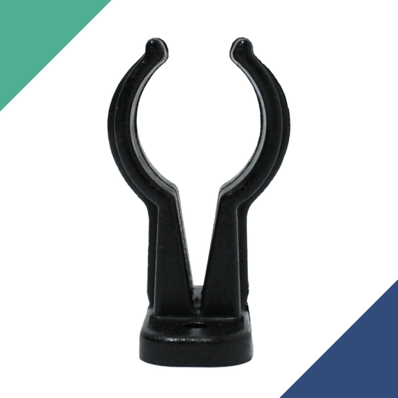 Suporte Porta Remos Baixo p/ Caiaques e Barcos - Plástico Preto