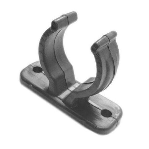 Suporte Porta Remos Baixo p/ Caiaques e Barcos - Plástico Preto - 2 un.