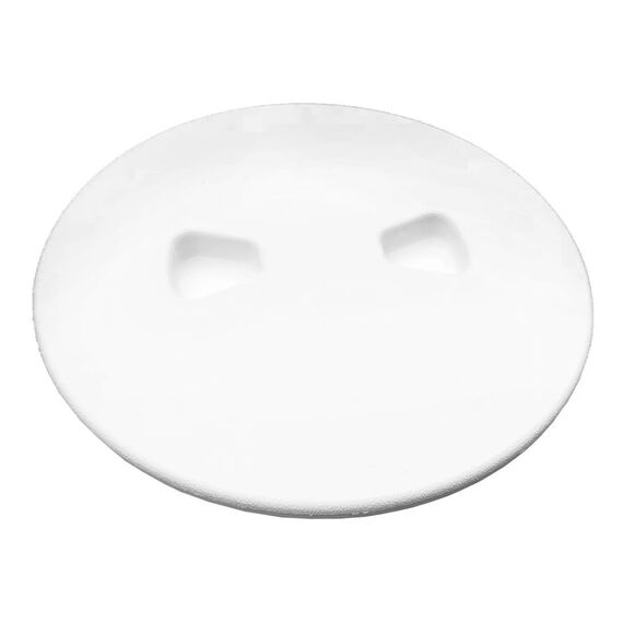 Tampa de Inspeção em ABS - Furo 8 polegadas Cor: Branca Texturizada