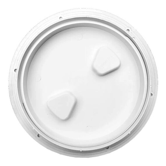 Tampa de Inspeção em ABS - Furo 8 polegadas Cor: Branca Texturizada