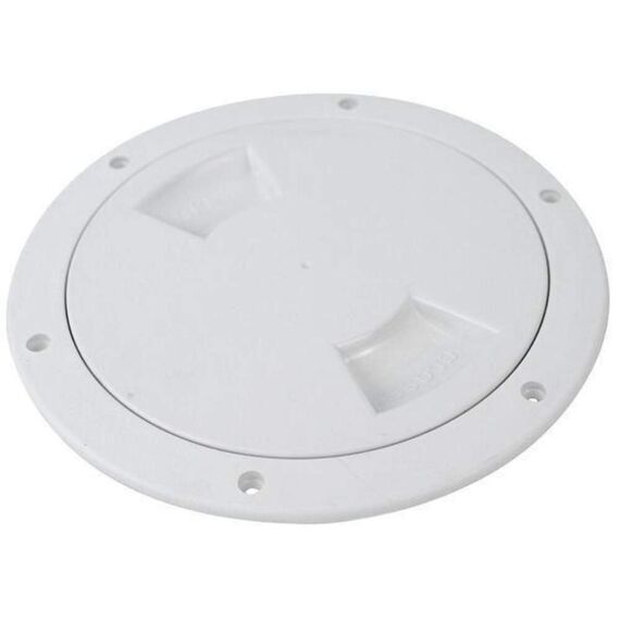 Tampa de Inspeção em PVC Lisa - Furo 4,5 pol Cor: Branca