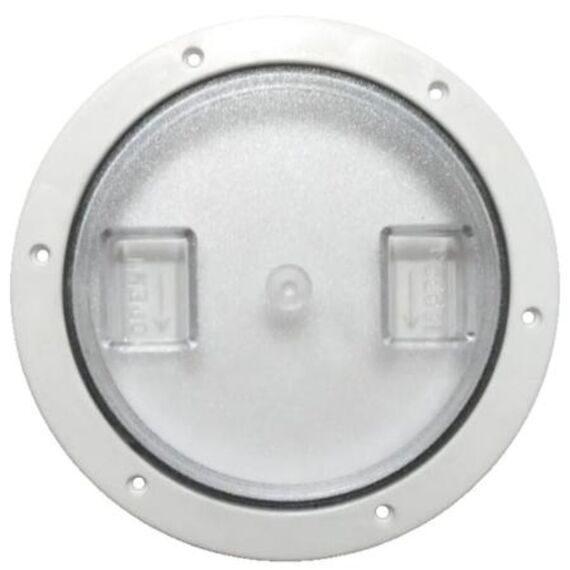 Tampa de Inspeção em PVC Lisa - Furo 4,5 pol Cor: Transparente