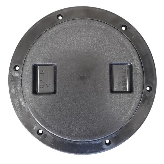 Tampa de Inspeção em PVC Texturizada - Furo 6,5 pol Cor: Preta