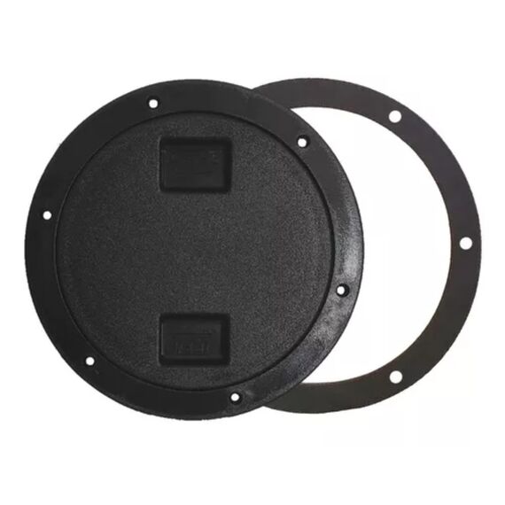 Tampa de Inspeção em PVC Texturizada - Furo 6,5 pol Cor: Preta