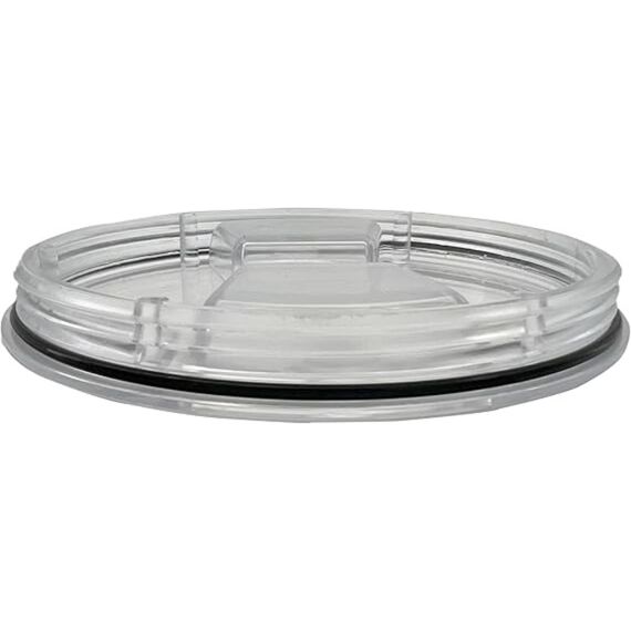 Tampa de Inspeção em PVC Texturizada - Furo 6,5 pol Cor: Transparente