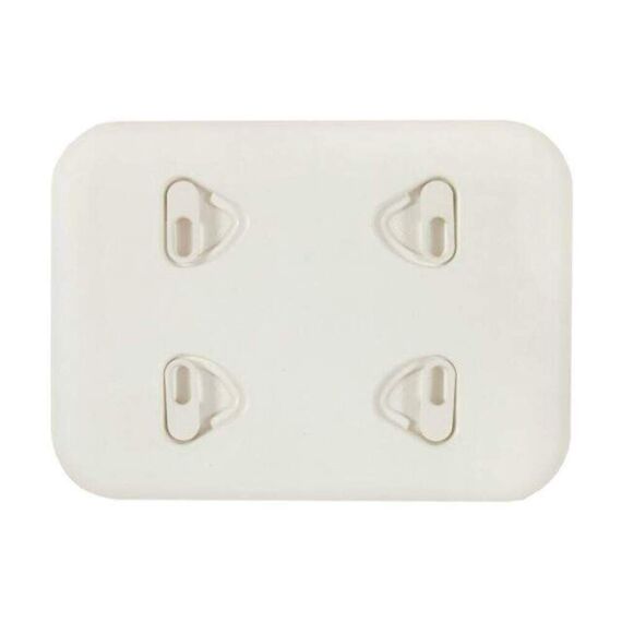 Tampa de Inspeção Jim Black Porta Removível Em PVC Reforçado - 11x19 pol - Branca